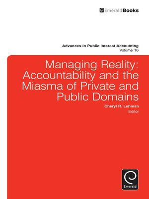 cover image of Advances in Public Interest Accounting, Volume 16